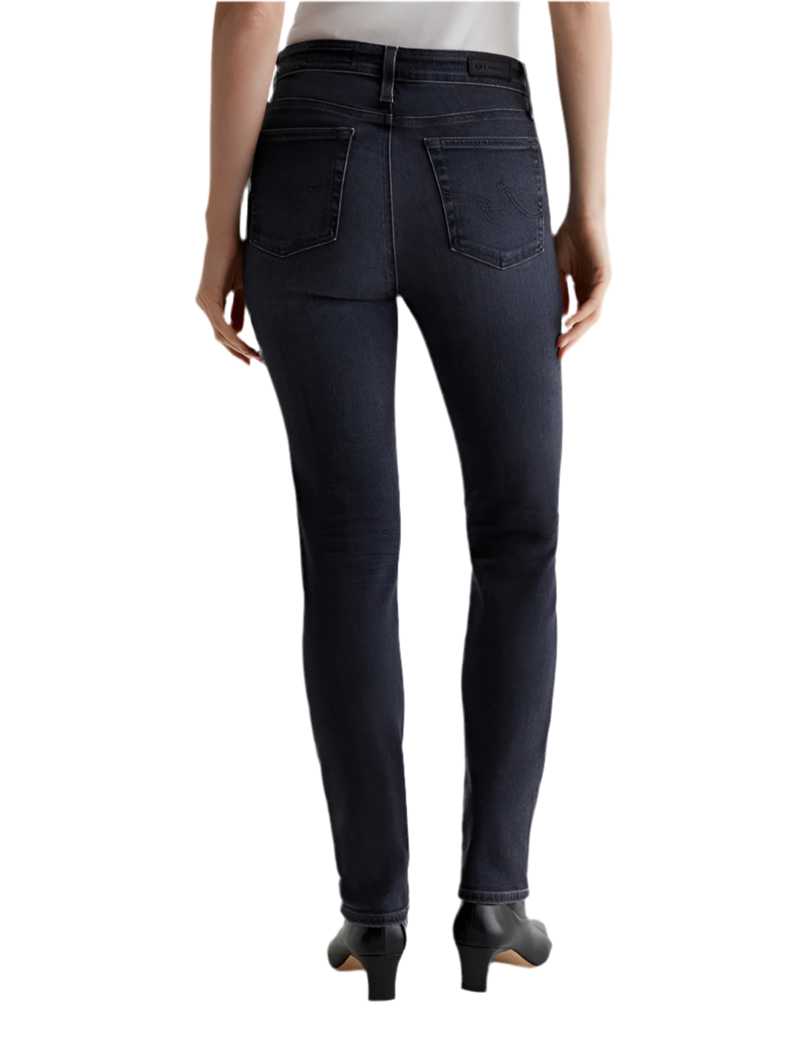 Mari Mid Rise Slim Straight- 8 Yr Black Salt