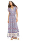 Della Maxi Dress- Blue/Pink