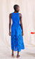 Dawn Eyelet Maxi Dress- Cerulean Ice