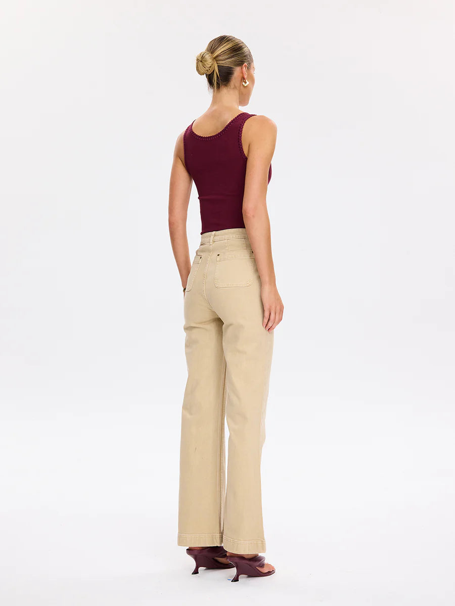 Tallulah Scoop Tank- Brick