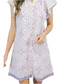 Lucia Button Down Dress- Orchid Grid