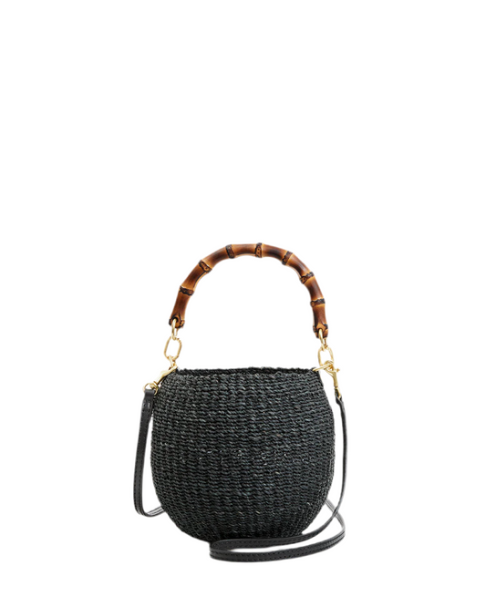 Petit Pot de Miel with Bamboo Handle- Black