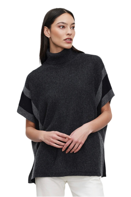 Reese Cashmere Turtleneck Poncho