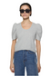 Janine Short Sleeve Top- Heather Grey