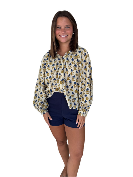 Minka Shirt- Golden Print