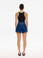 Tallulah Spliced Tank- Black/Cream