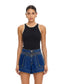 Tallulah Spliced Tank- Black/Cream