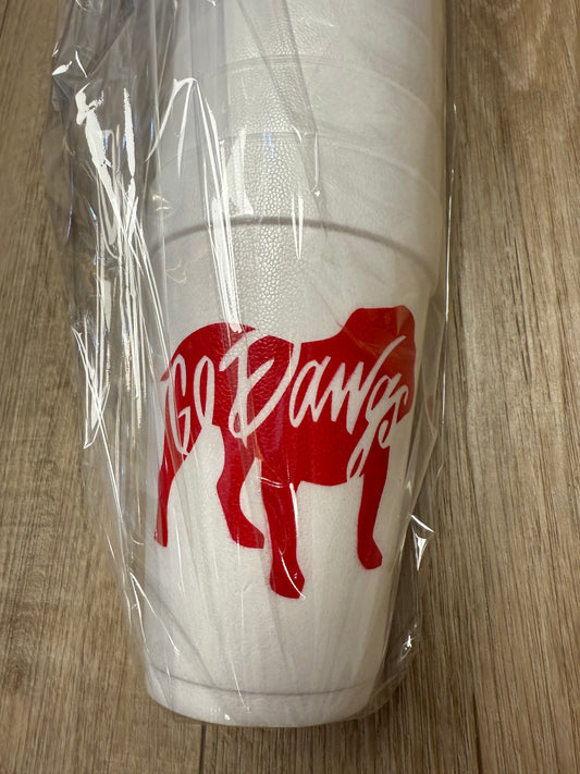 UGA Styrofoam Cups- Set of 10