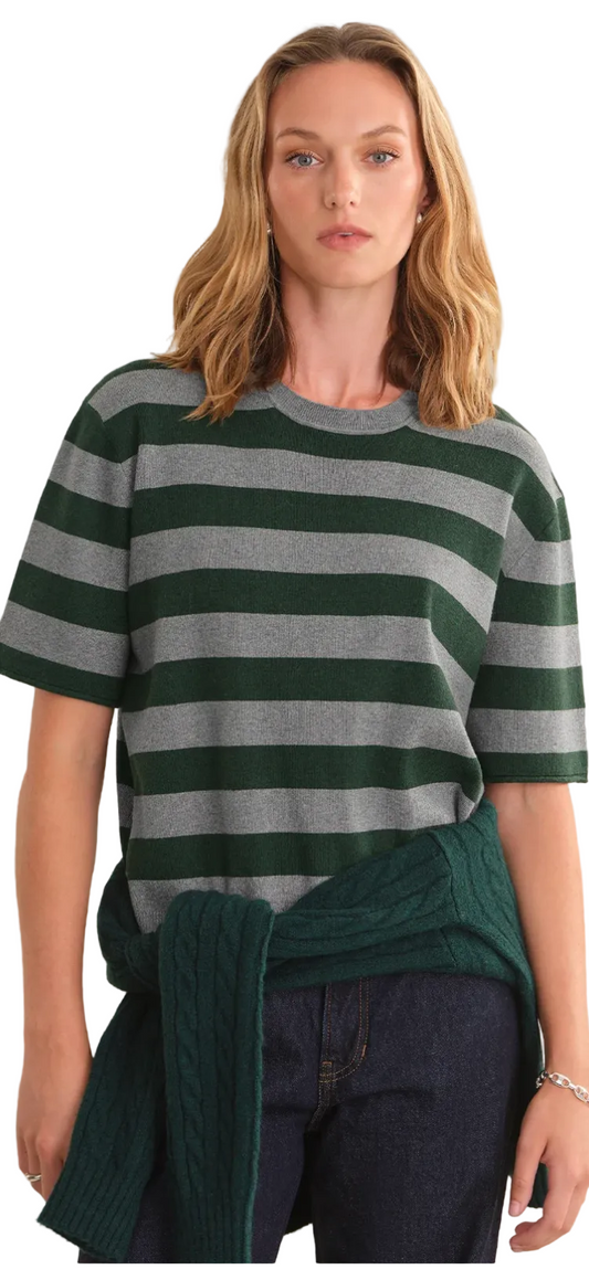 Colette Boxy Tee- Heather Grey