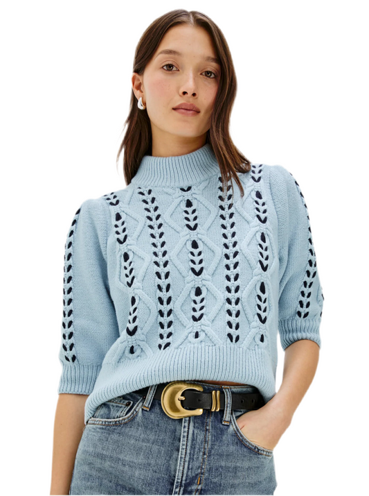 Addy sweater- Sky Navy