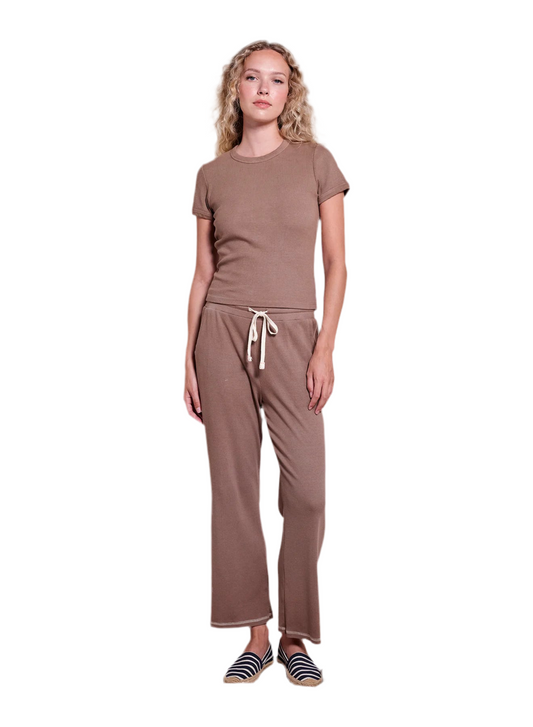 Shrunken Tee- Taupe