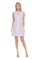 Faux Croc Sleeveless Dress- Lilac
