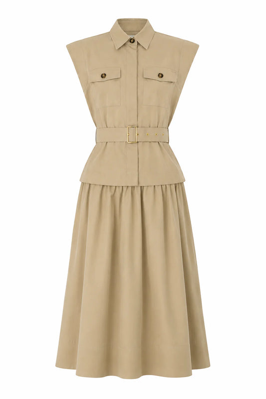 Ashtyn Maxi Dress-Khaki