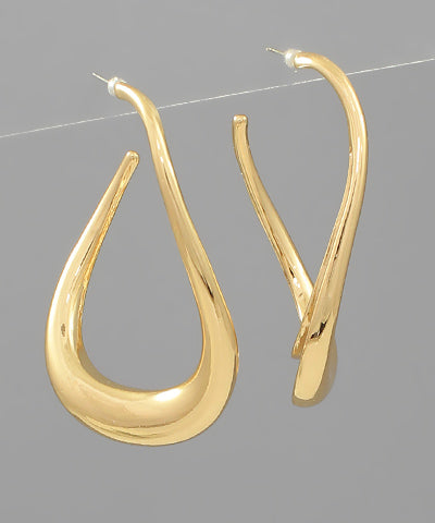 Abstract Hoop- Gold