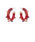 Patriotic Enamel Hoops