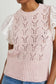 Everly Knit with Eyelet Flutter Sleeves- Mauve