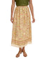 Cachet Printed Midi Skirt