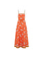 Ezra Maxi Dress- Coral
