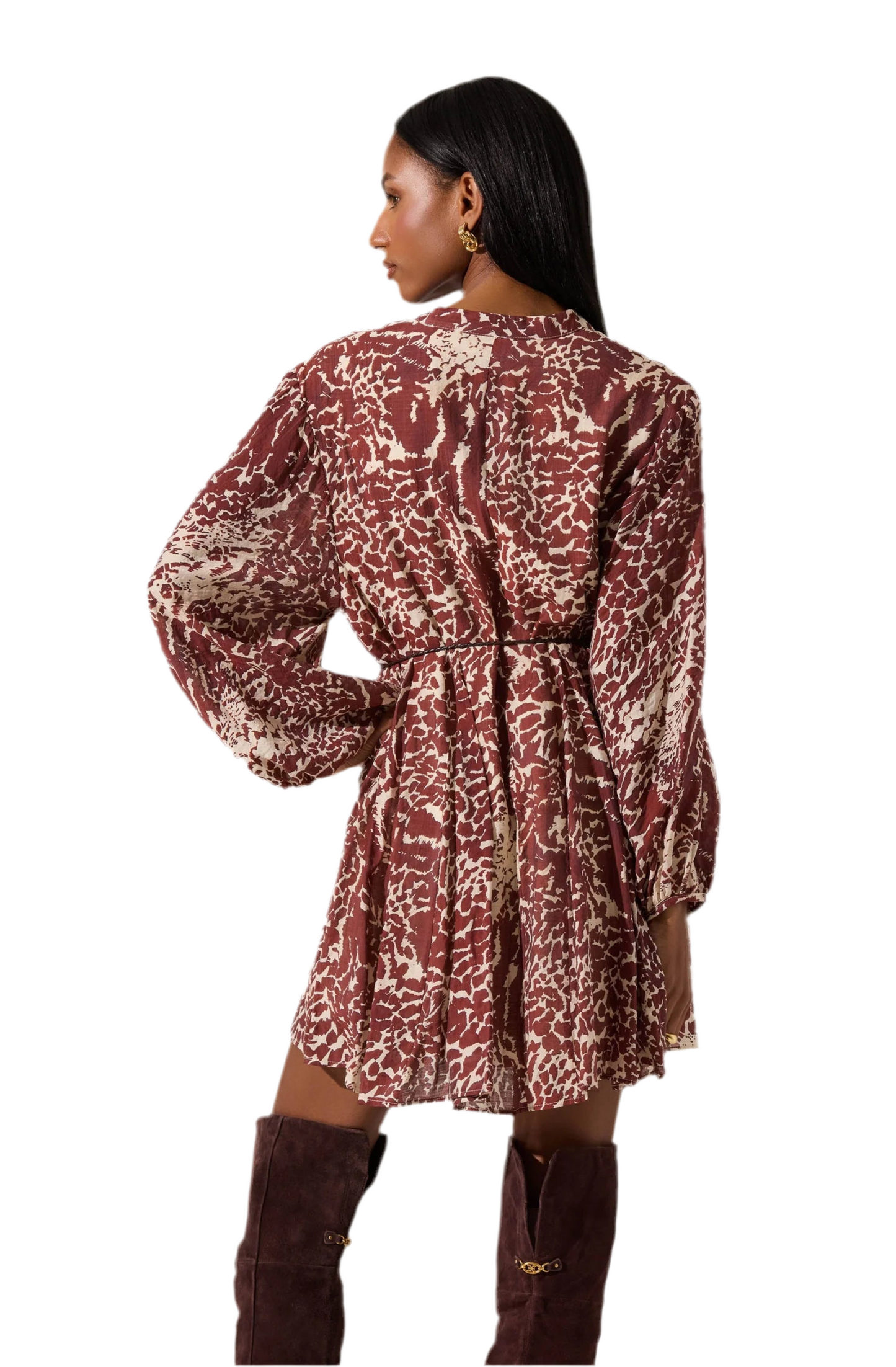 Marisela Dress- Rust