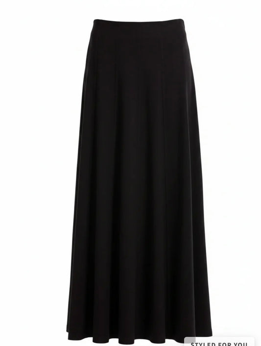 Mallory Maxi Skirt- Black