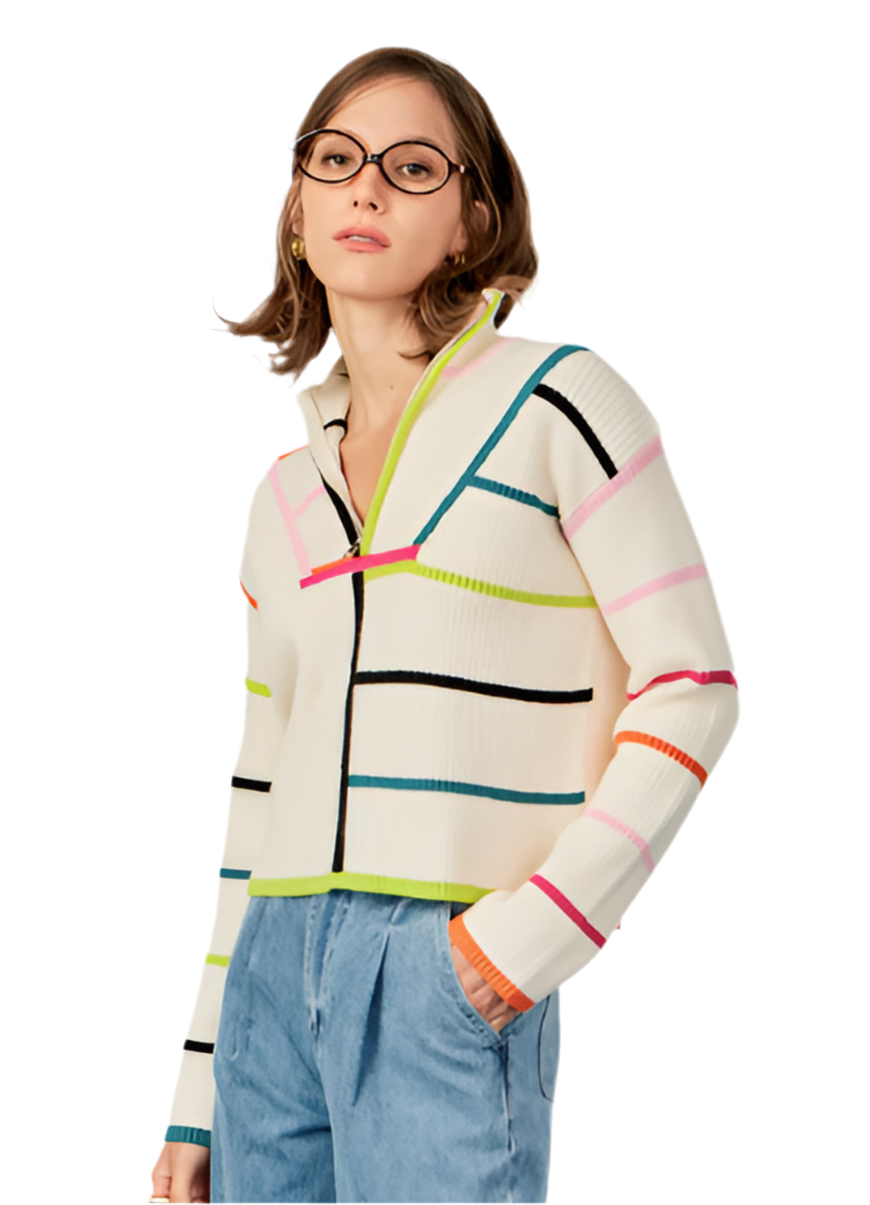 Multi Colored Stripe Sweater