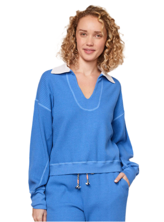 Popover Polo- Lagoon Blue