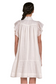 Flutter Sleeve Dropwaist Dress- White