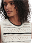 Athena Pointelle Knit Vest- Egret
