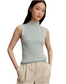 Anastasia Rib Knit tank- Winter Sky