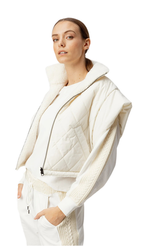 Rhea Sherpa vest- Cream