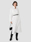 Cambria Cotton Maxi Shirt Dress- White