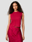 Babysoft Crewneck Sleeveless Top- Rose