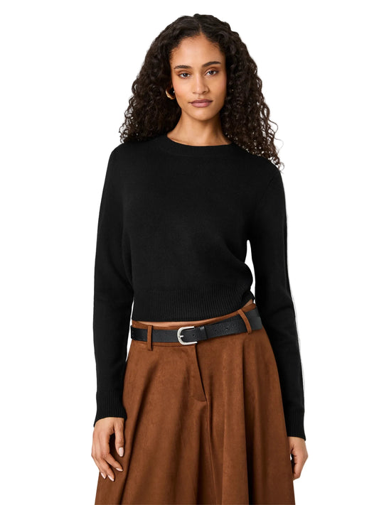 Babysoft Crew Neck Sweater- Black