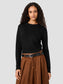 Babysoft Crew Neck Sweater- Black