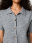 Suzie Knit Collar Top- Grey