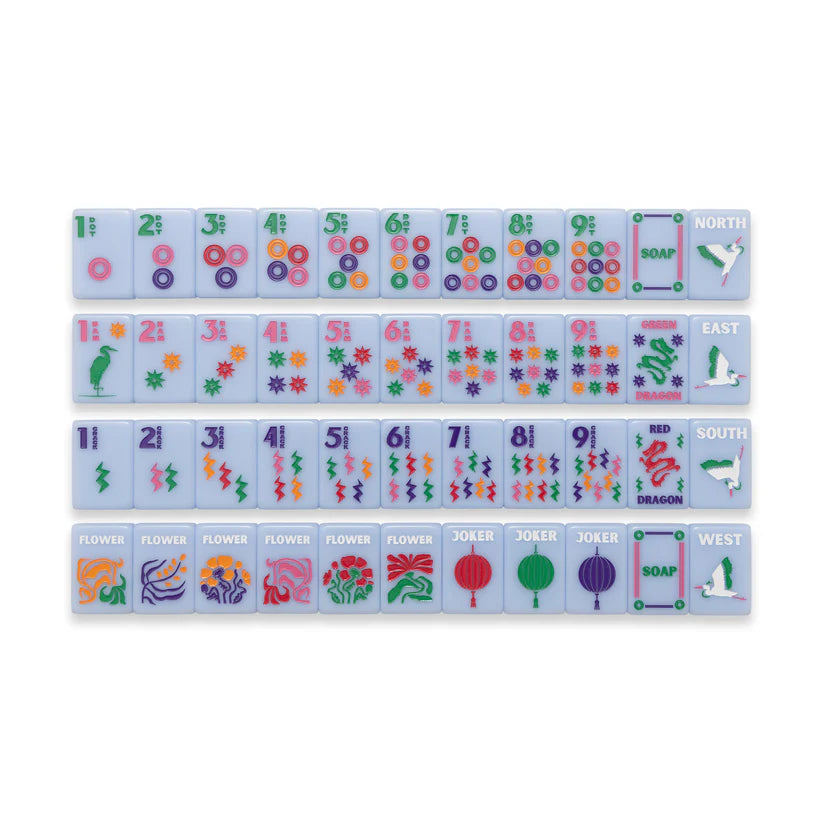 Signature Classic Mahjong Tiles- Blue