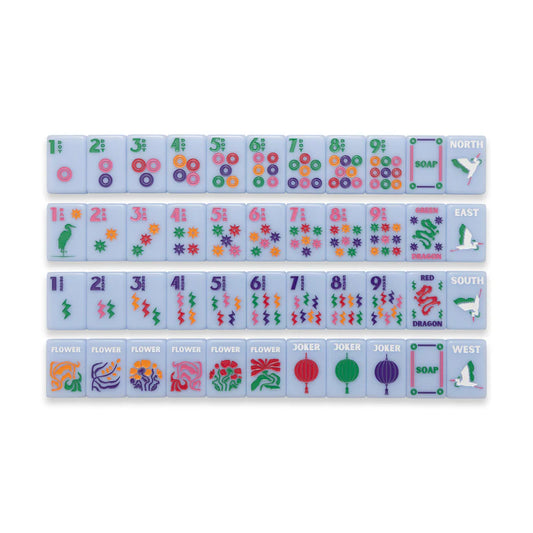 Signature Classic Mahjong Tiles- Blue