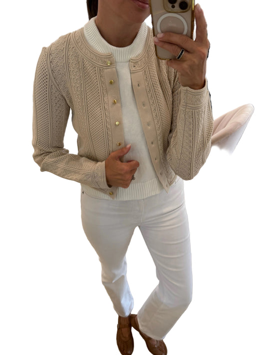 Adrine Cardigan- Alabaster