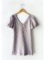 Cali Jaquard Mini Dress- Dusty Lilac