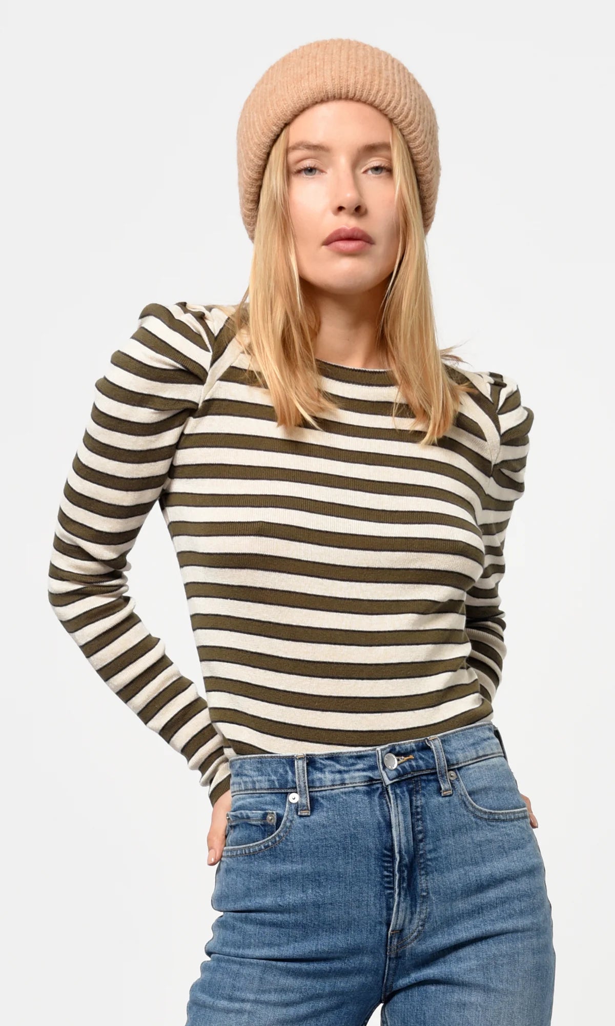 Wally Striped Knit Top