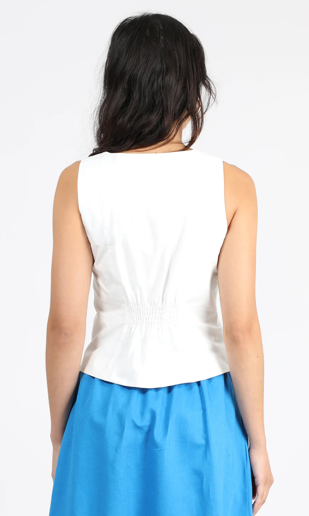Montreal vest Top- White