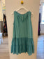 Paige Drop Waist Sleeveless Dress- Turquoise