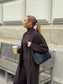 Emrys Long Coat- Umber