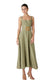 Eloise Linen Belted Dress- Sage Green
