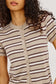 Kylie Striped Top- Heathered Oat Stripe