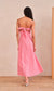 Kesara Striped Dress- Pink