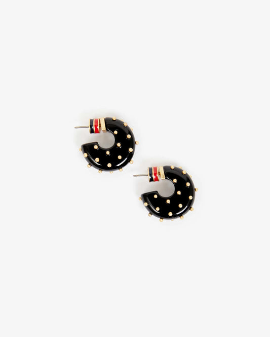 Le Hoop- Studded Resin