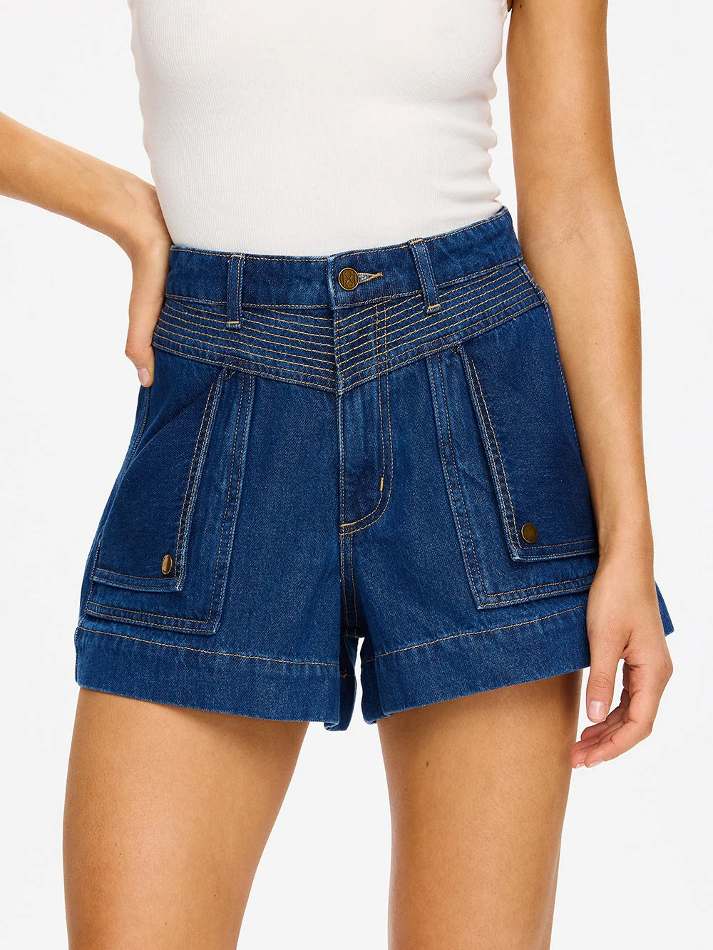Celene denim short- Indigo