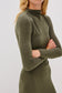 Margaret Fitted Midi Dress- Heather Olive