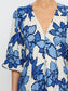 Marine Short Sleeve Printed Dress